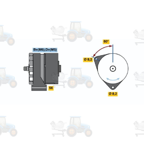 Alternator BOSCH - 0 120 339 531