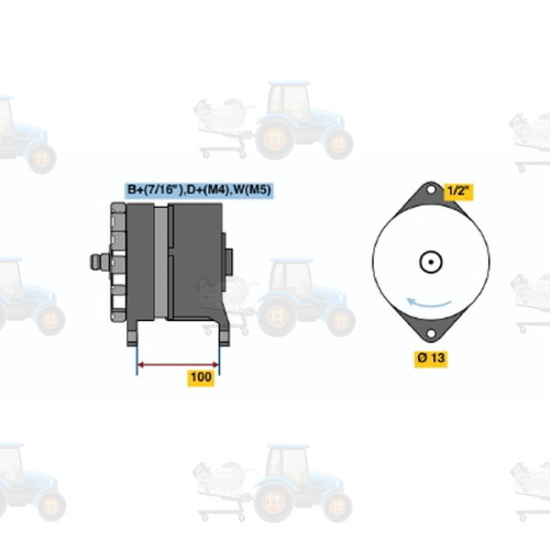 Alternator BOSCH - 0 120 468 028