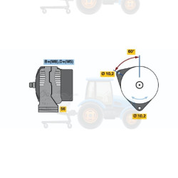 Alternator BOSCH - 0 986 043 130