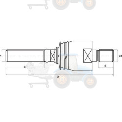 Articulatie axiala, cap de bara S-TR - KSP 10029