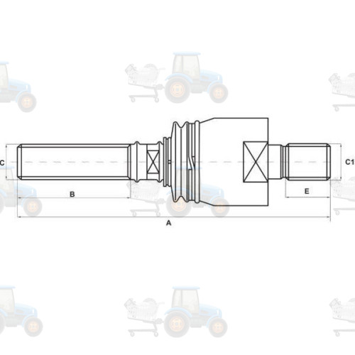 Articulatie axiala, cap de bara S-TR - 95-24208