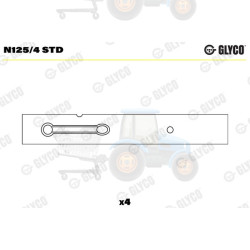 Bucsi ax cu came GLYCO - N125/4 STD