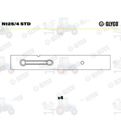 Bucsi ax cu came GLYCO - N125/4 STD