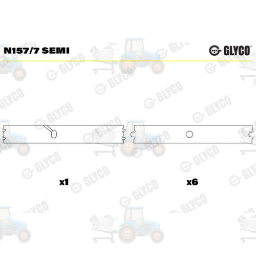 Bucsi ax cu came GLYCO - N157/7 SEMI