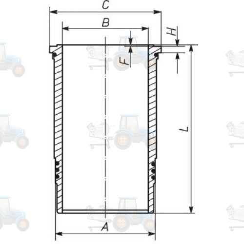 Camasa cilindru MAHLE - 001 WN 21 00