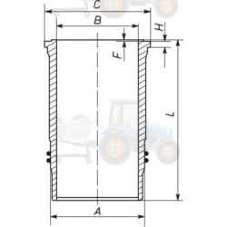 Camasa cilindru MAHLE - 003 WN 15 01