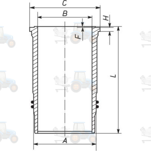 Camasa cilindru MAHLE - 003 WN 15 01