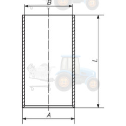 Camasa cilindru MAHLE - 007 WV 09 00