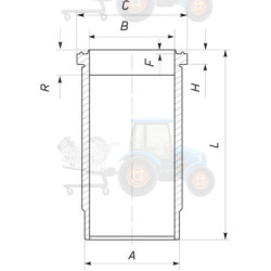 Camasa cilindru MAHLE - 037 WN 06 01