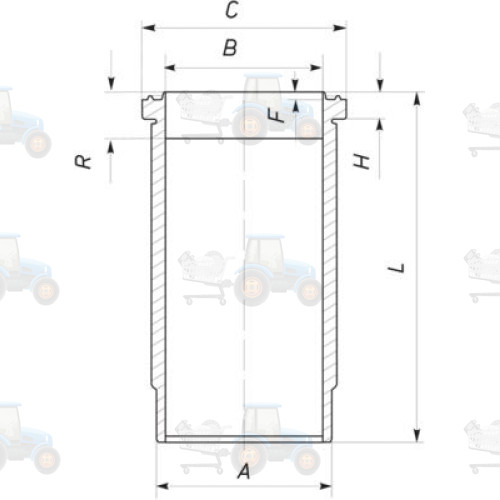 Camasa cilindru MAHLE - 037 WN 06 01