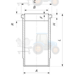 Camasa cilindru MAHLE - 037 WN 27 01