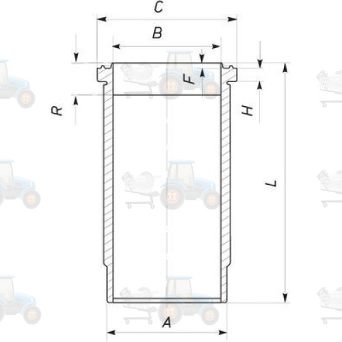 Camasa cilindru MAHLE - 037 WN 27 01