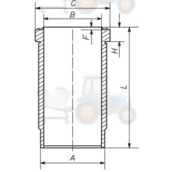 Camasa cilindru MAHLE - 037 WN 36 01