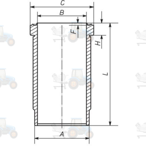 Camasa cilindru MAHLE - 037 WN 36 01