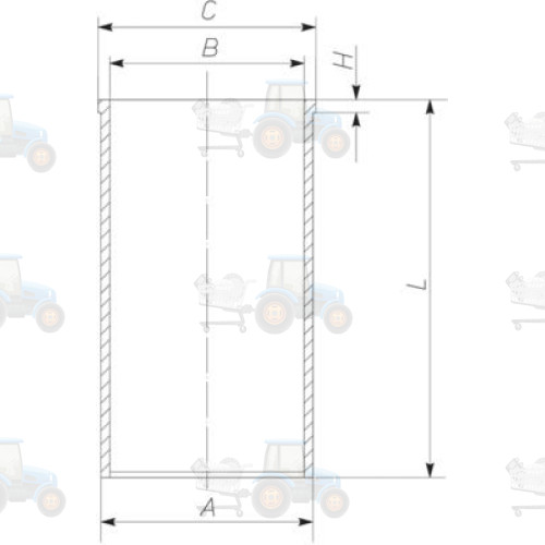 Camasa cilindru MAHLE - 043 WV xx07 00