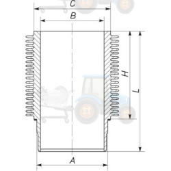 Camasa cilindru MAHLE - 099 WR 28 00