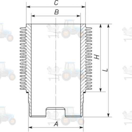 Camasa cilindru MAHLE - 101 WR 02 00