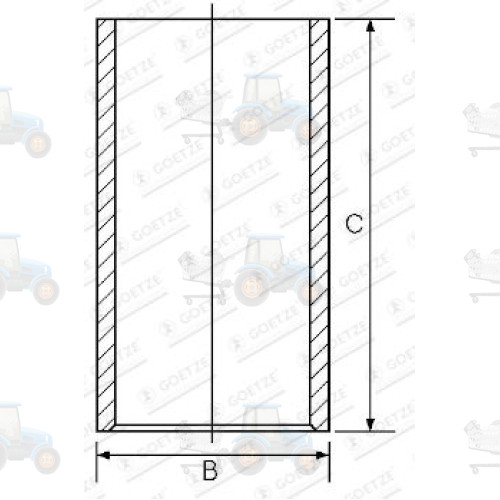 Camasa cilindru GOETZE - 14-010170-00