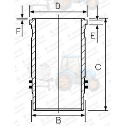 Camasa cilindru GOETZE - 14-450480-00