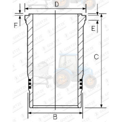 Camasa cilindru GOETZE - 14-480040-00