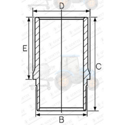 Camasa cilindru GOETZE - 14-633860-00