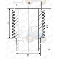 Camasa cilindru GOETZE - 14-900050-00