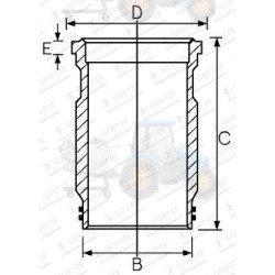 Camasa cilindru GOETZE - 15-457590-00