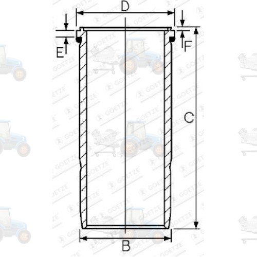 Camasa cilindru GOETZE - 15-458840-00