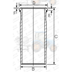 Camasa cilindru GOETZE - 15-458910-00