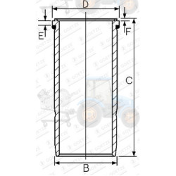 Camasa cilindru GOETZE - 15-459350-00