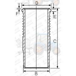 Camasa cilindru GOETZE - 15-677620-00