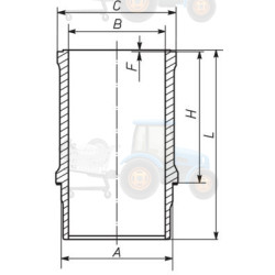 Camasa cilindru MAHLE - 233 WN 09 00