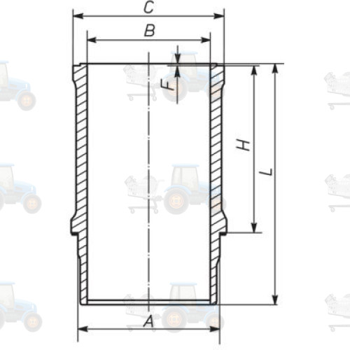 Camasa cilindru MAHLE - 233 WN 09 00