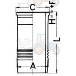 Camasa cilindru KOLBENSCHMIDT - 88480110