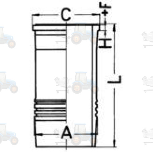 Camasa cilindru KOLBENSCHMIDT - 88480110