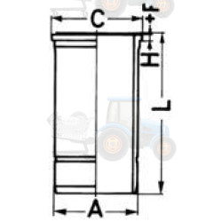 Camasa cilindru KOLBENSCHMIDT - 88714110