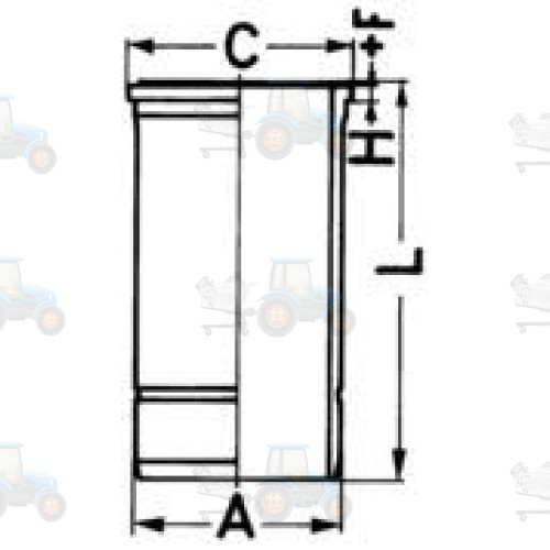 Camasa cilindru KOLBENSCHMIDT - 88714110