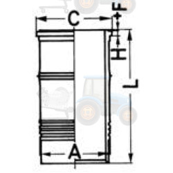 Camasa cilindru KOLBENSCHMIDT - 89039110