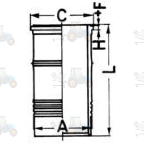 Camasa cilindru KOLBENSCHMIDT - 89039110