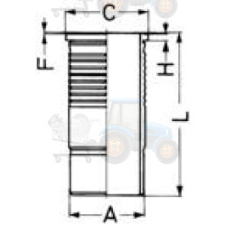 Camasa cilindru KOLBENSCHMIDT - 89087110