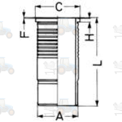 Camasa cilindru KOLBENSCHMIDT - 89087110