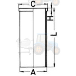 Camasa cilindru KOLBENSCHMIDT - 89317192