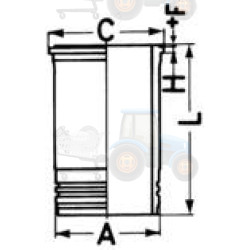 Camasa cilindru KOLBENSCHMIDT - 89409110
