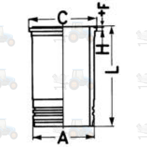 Camasa cilindru KOLBENSCHMIDT - 89409110