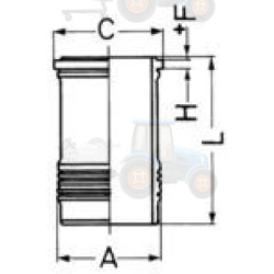 Camasa cilindru KOLBENSCHMIDT - 89528110