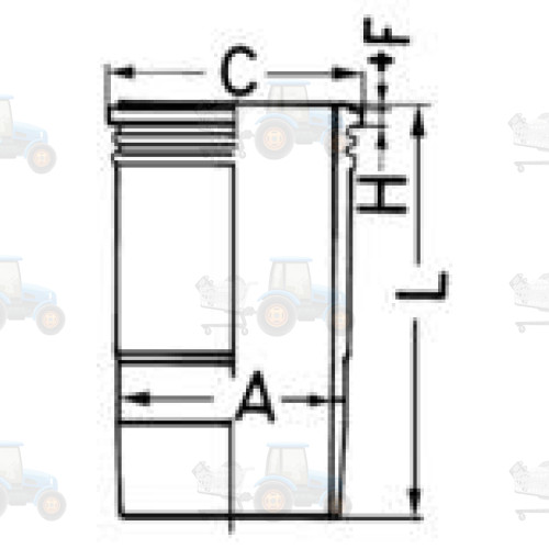 Camasa cilindru KOLBENSCHMIDT - 89556110