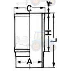 Camasa cilindru KOLBENSCHMIDT - 89645110