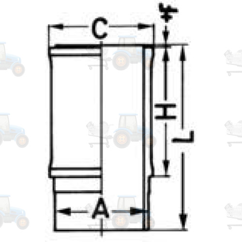 Camasa cilindru KOLBENSCHMIDT - 89645110