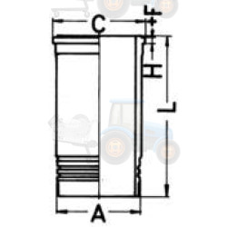 Camasa cilindru KOLBENSCHMIDT - 89833110