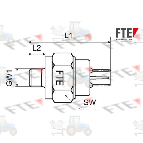 Comutator lumini frana FTE - 9910200